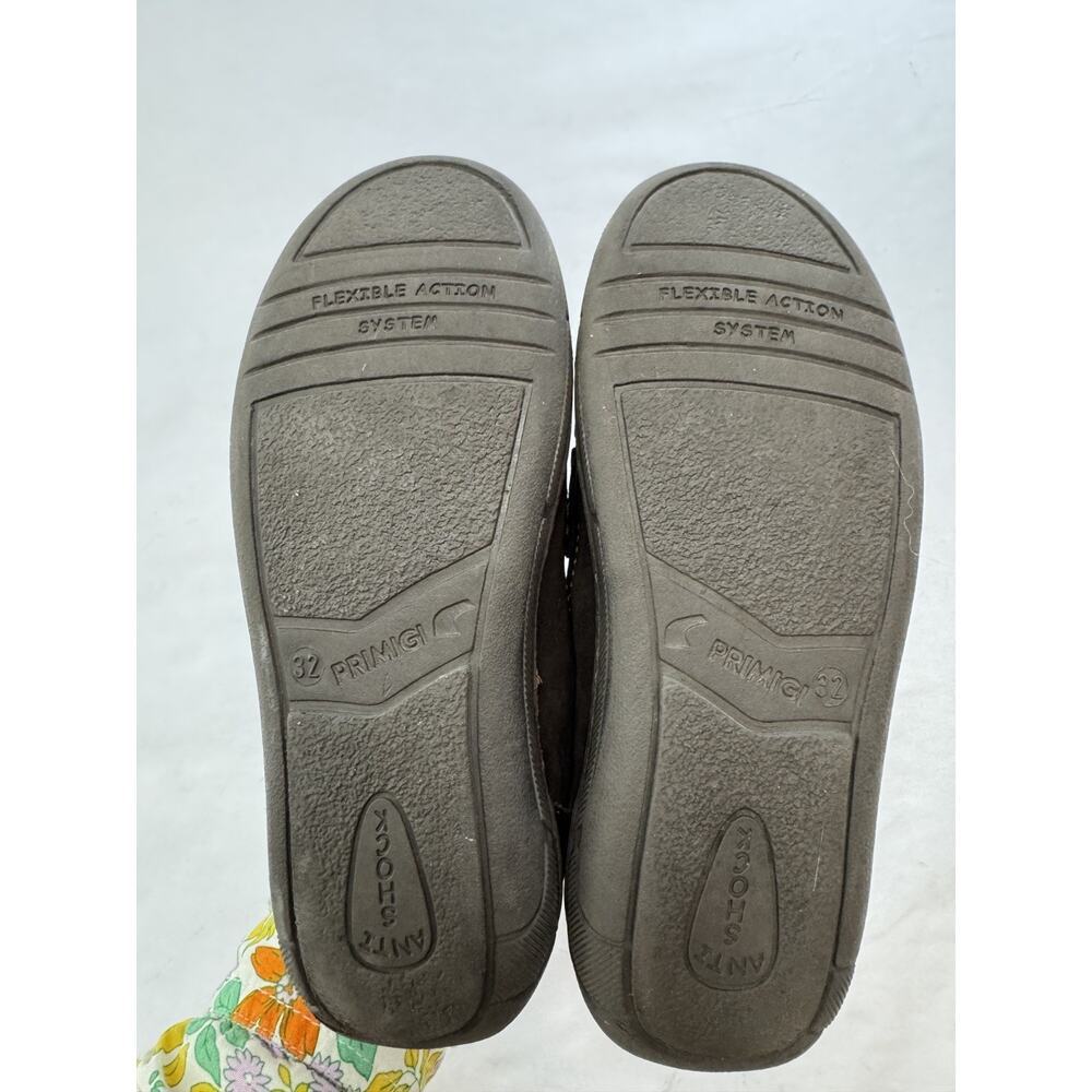 Primigi Boys Suede Loafers Preppy Casual Nubuck Brown Italian Leather Size 13.5 - Picture 11 of 12